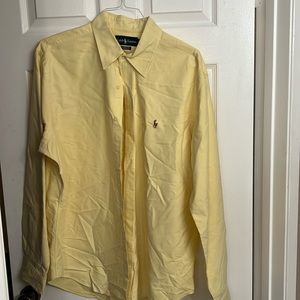 Men’s yellow Ralph Lauren xl classic fit button down